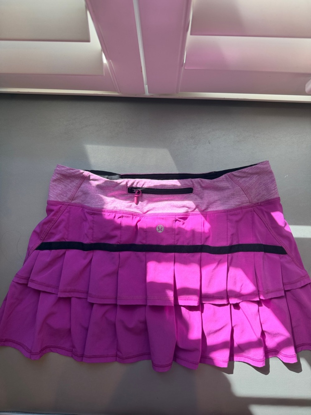 lululemon athletica Magenta/Pink Layered Skater Tennis Skirt size 6